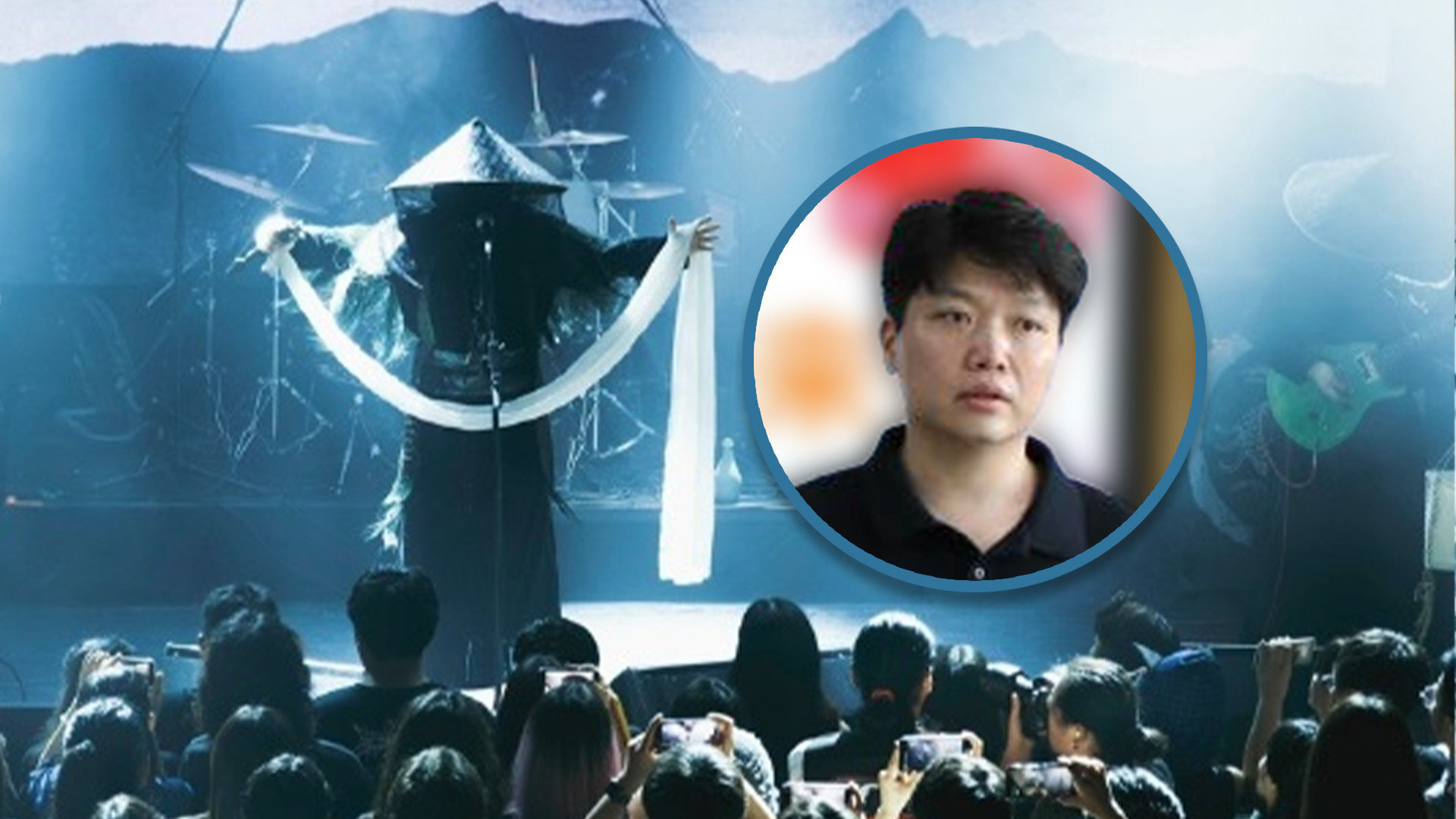 A professor in China has been revealed as the lead singer of a famous, and mysterious, mainland heavy metal band. Photo: SCMP composite/Weibo/cmse.sdu.edu.cn